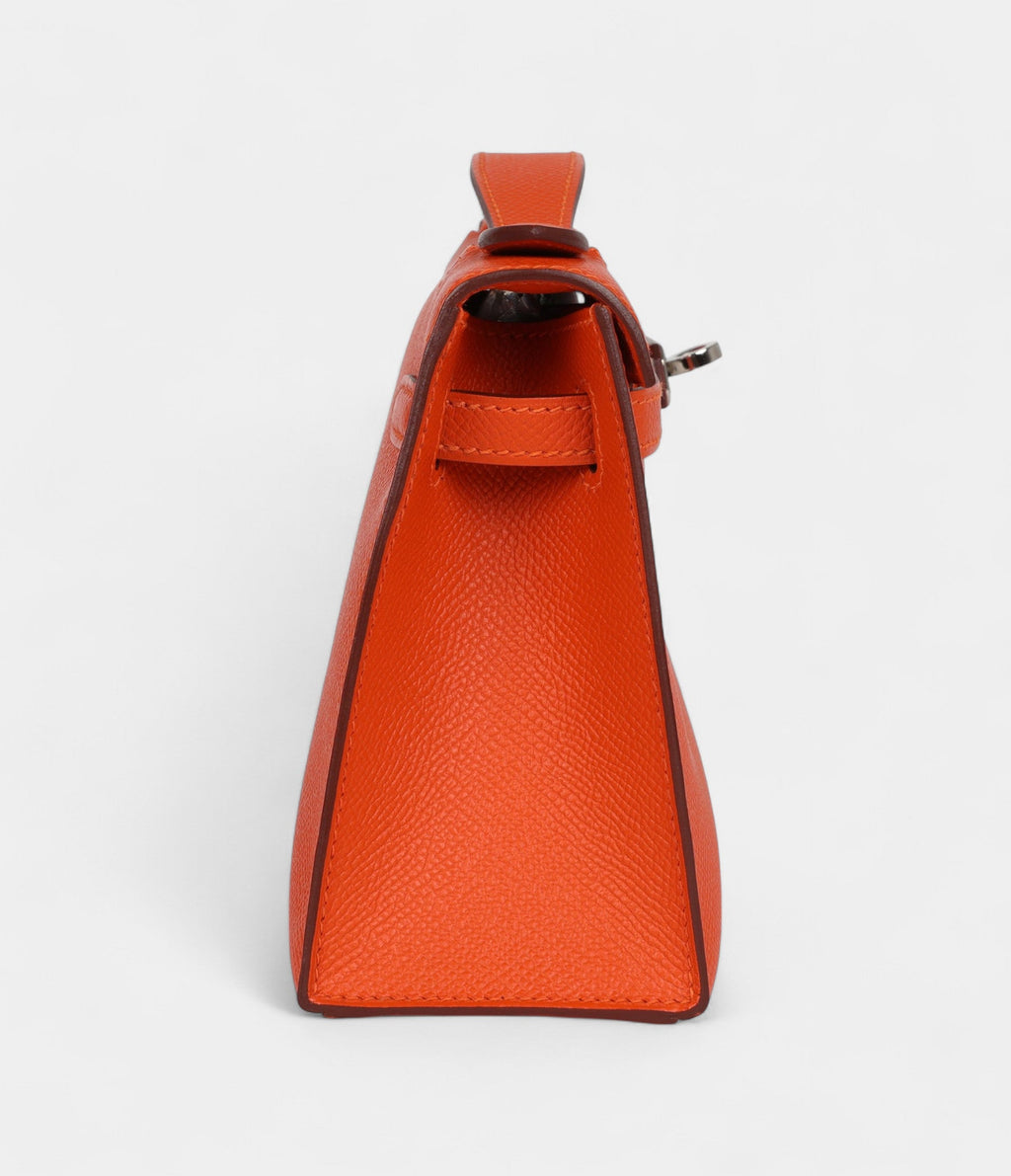 HMKelly Pochette Feu Epsom Palladium Hardware