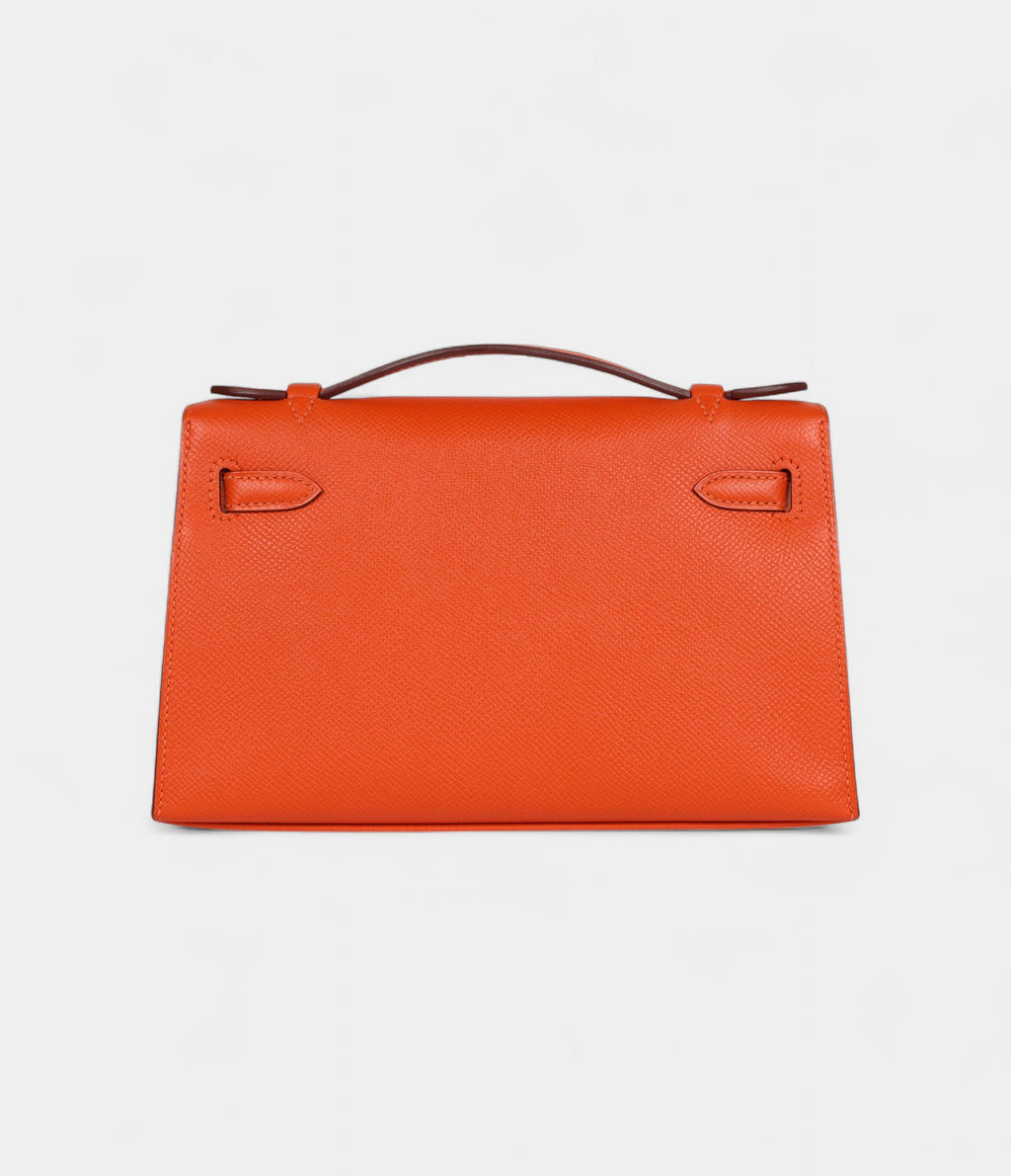 HMKelly Pochette Feu Epsom Palladium Hardware