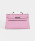 HMKelly Pochette Mauve Sylvestre Swift Palladium Hardware