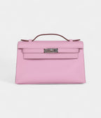 HMKelly Pochette Mauve Sylvestre Swift Palladium Hardware
