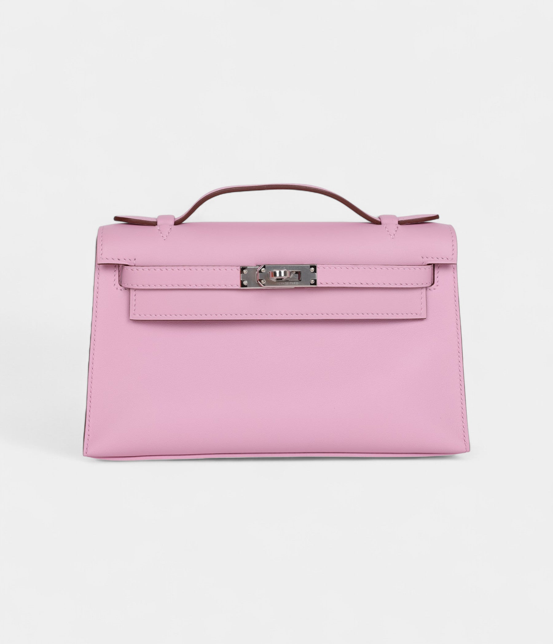 HMKelly Pochette Mauve Sylvestre Swift Palladium Hardware