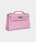 HMKelly Pochette Mauve Sylvestre Swift Palladium Hardware