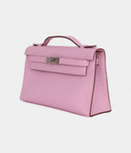 HMKelly Pochette Mauve Sylvestre Swift Palladium Hardware