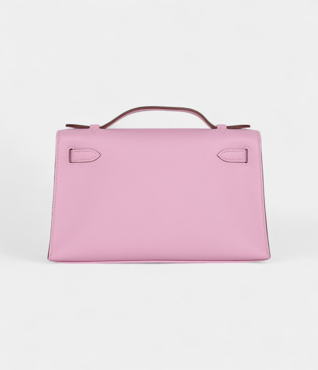 HMKelly Pochette Mauve Sylvestre Swift Palladium Hardware