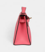 HMKelly Pochette Rose Azalee Swift Gold Hardware