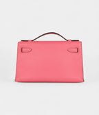 HMKelly Pochette Rose Azalee Swift Gold Hardware