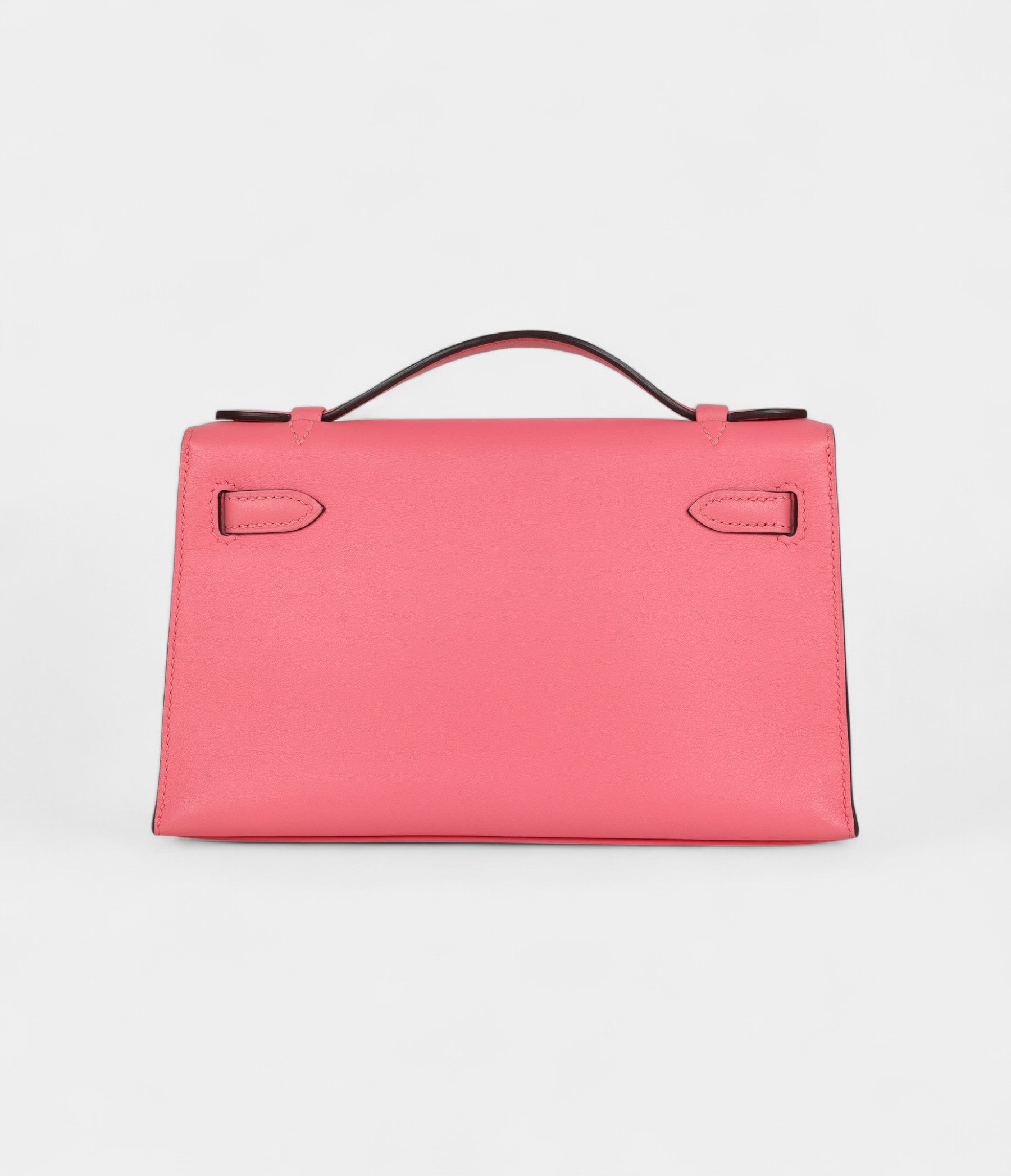 HMKelly Pochette Rose Azalee Swift Gold Hardware