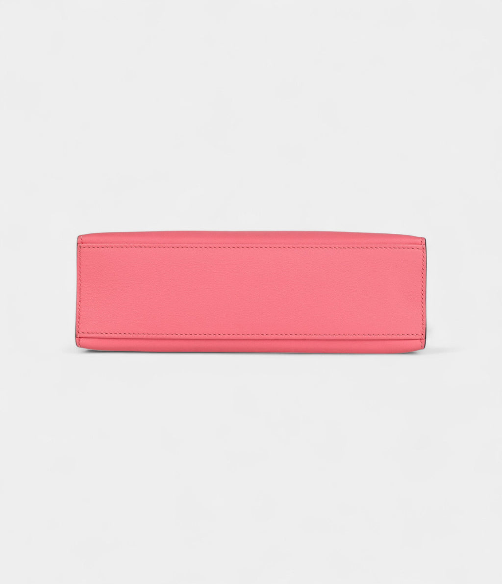 HMKelly Pochette Rose Azalee Swift Gold Hardware
