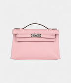 HMKelly Pochette Rose Sakura Swift Palladium Hardware