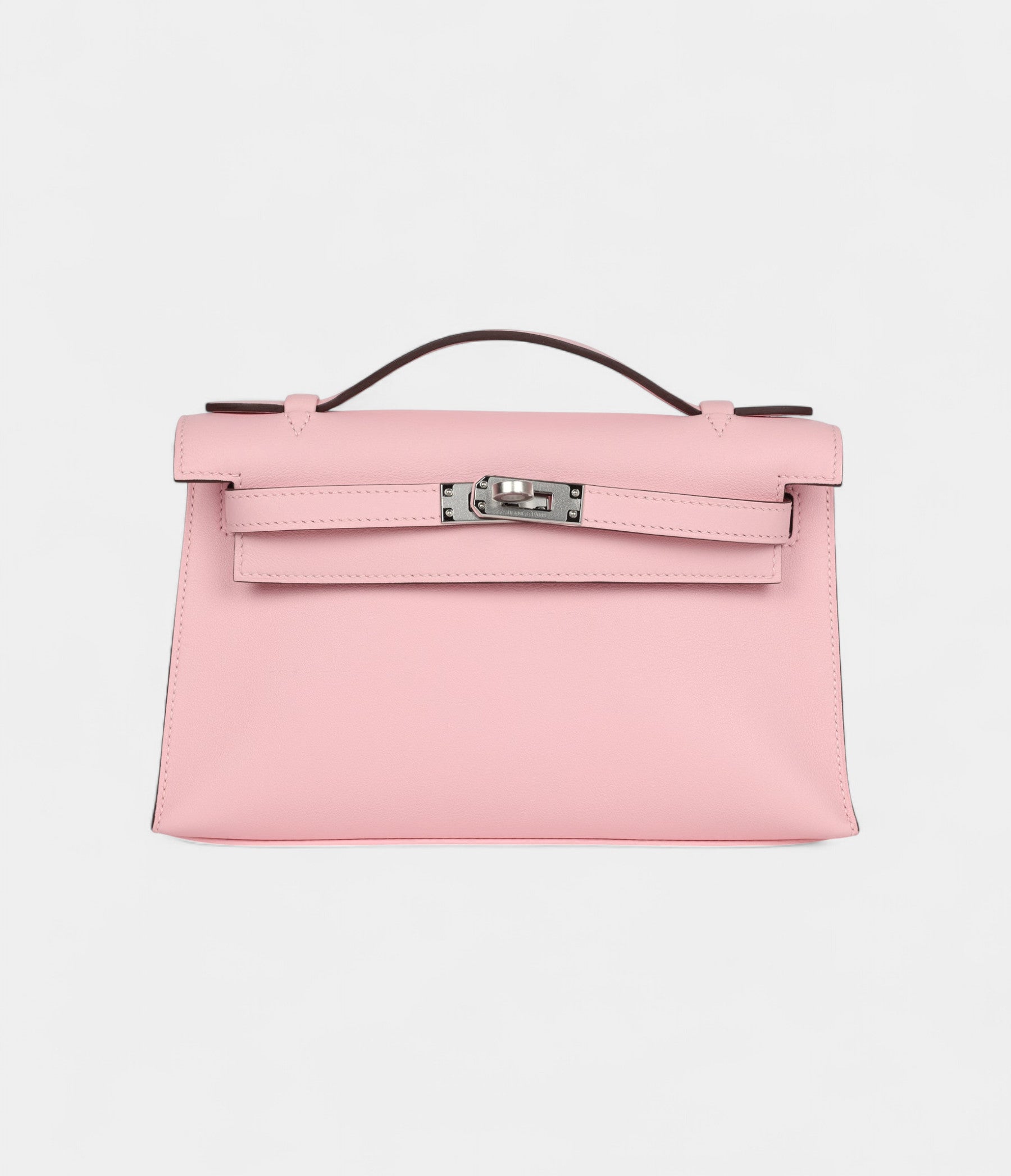 HMKelly Pochette Rose Sakura Swift Palladium Hardware