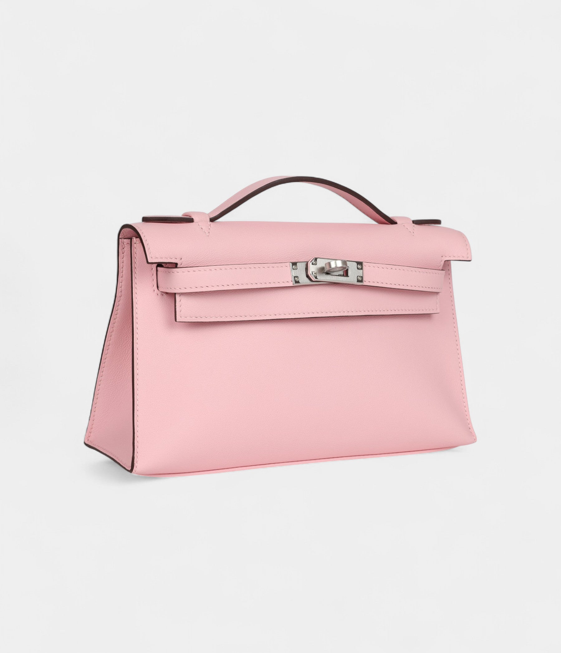 HMKelly Pochette Rose Sakura Swift Palladium Hardware
