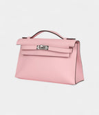 HMKelly Pochette Rose Sakura Swift Palladium Hardware
