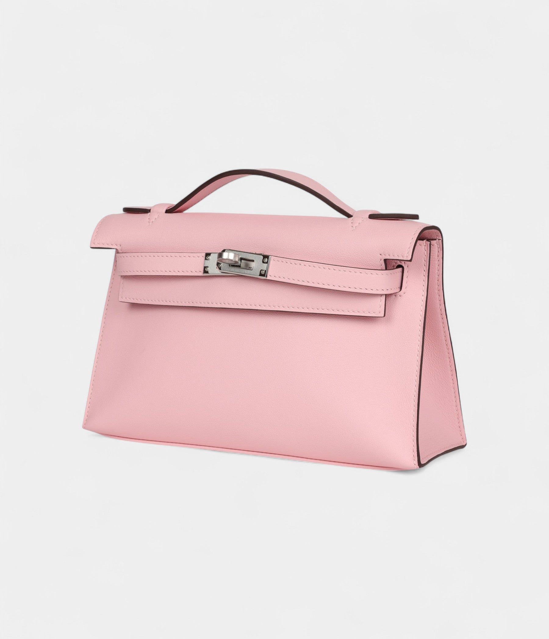 HMKelly Pochette Rose Sakura Swift Palladium Hardware