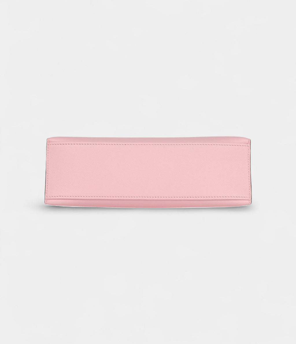 HMKelly Pochette Rose Sakura Swift Palladium Hardware
