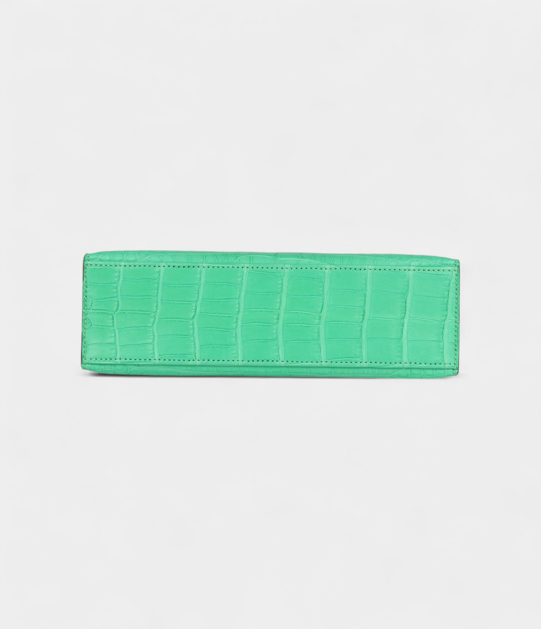 HMKelly Pochette Vert Comics Matte Alligator Gold Hardware