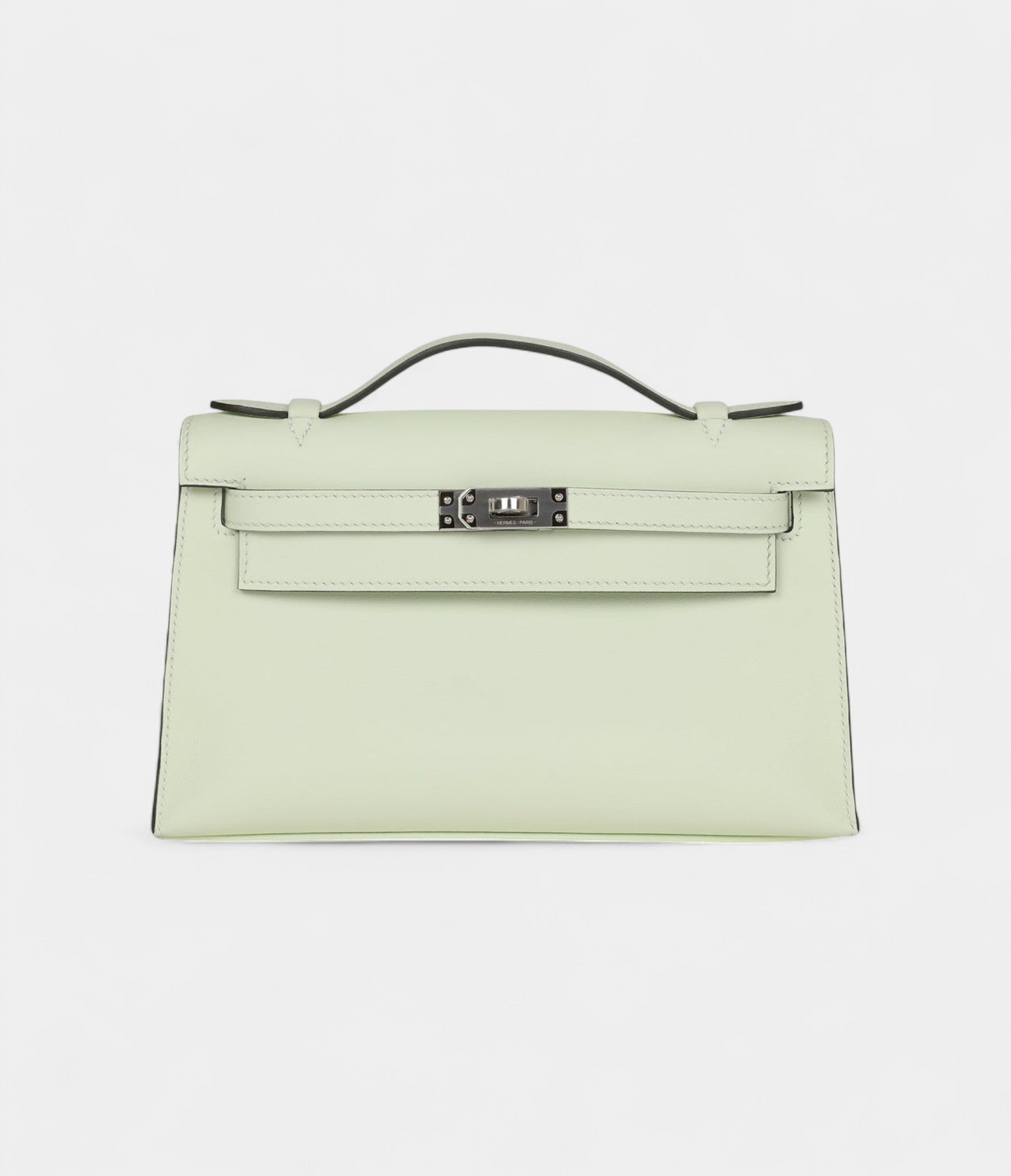 HMKelly Pochette Vert Fizz Swift Palladium Hardware