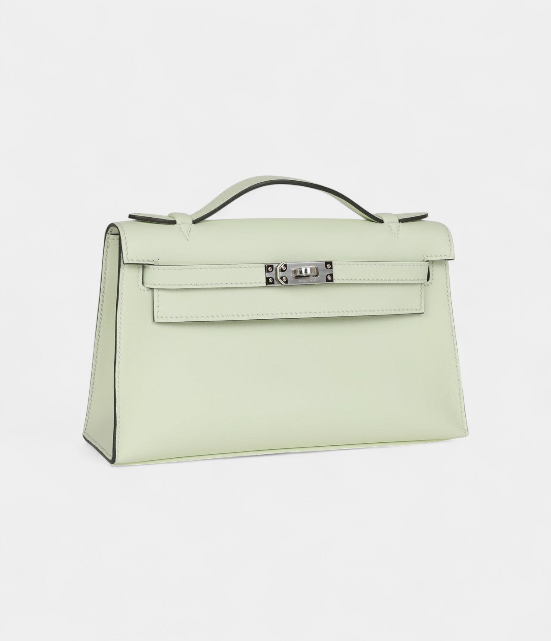 HMKelly Pochette Vert Fizz Swift Palladium Hardware
