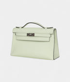 HMKelly Pochette Vert Fizz Swift Palladium Hardware