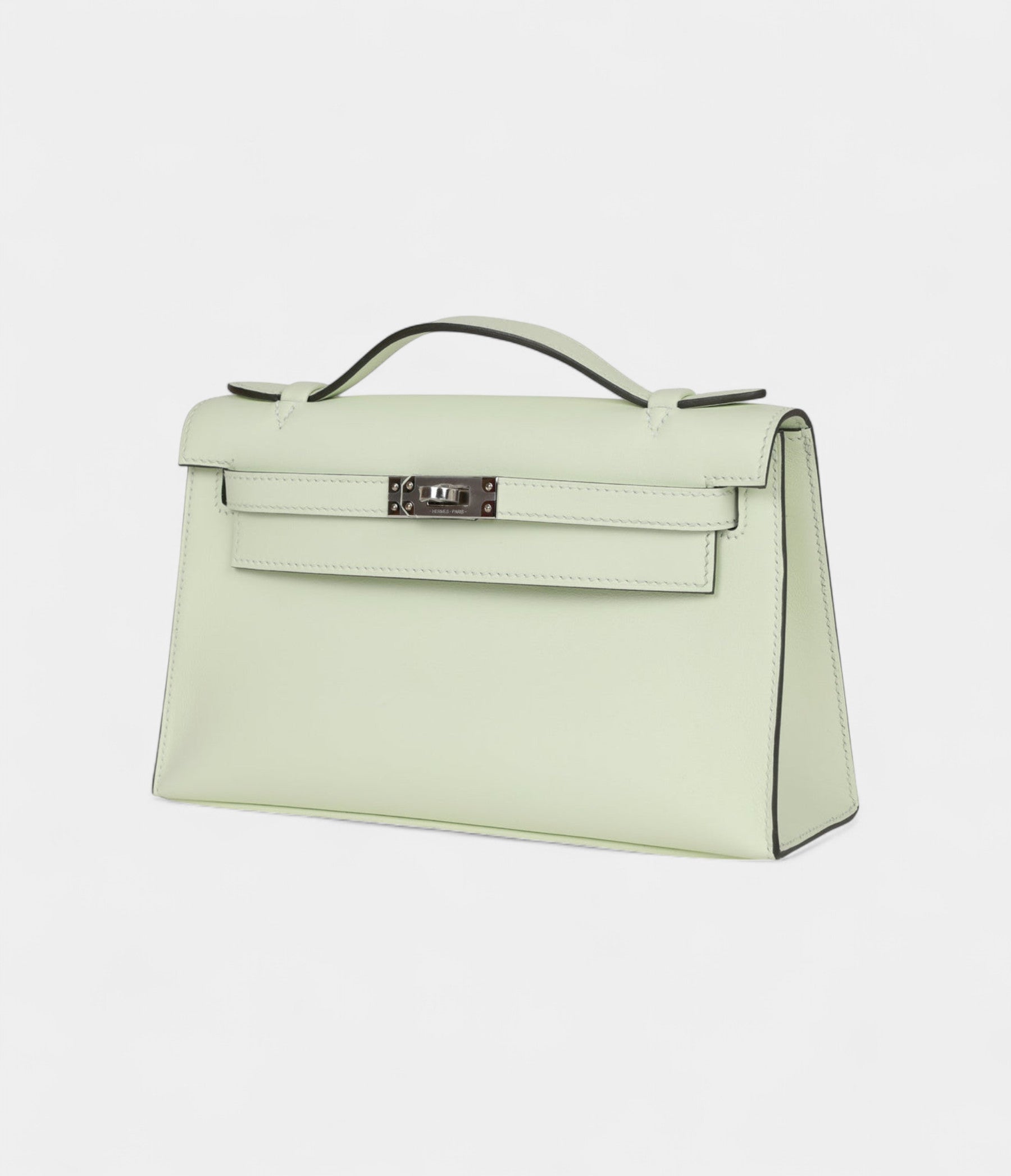 HMKelly Pochette Vert Fizz Swift Palladium Hardware