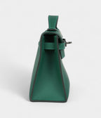 HMKelly Pochette Vert Moyen Swift Palladium Hardware