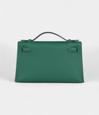 HMKelly Pochette Vert Moyen Swift Palladium Hardware