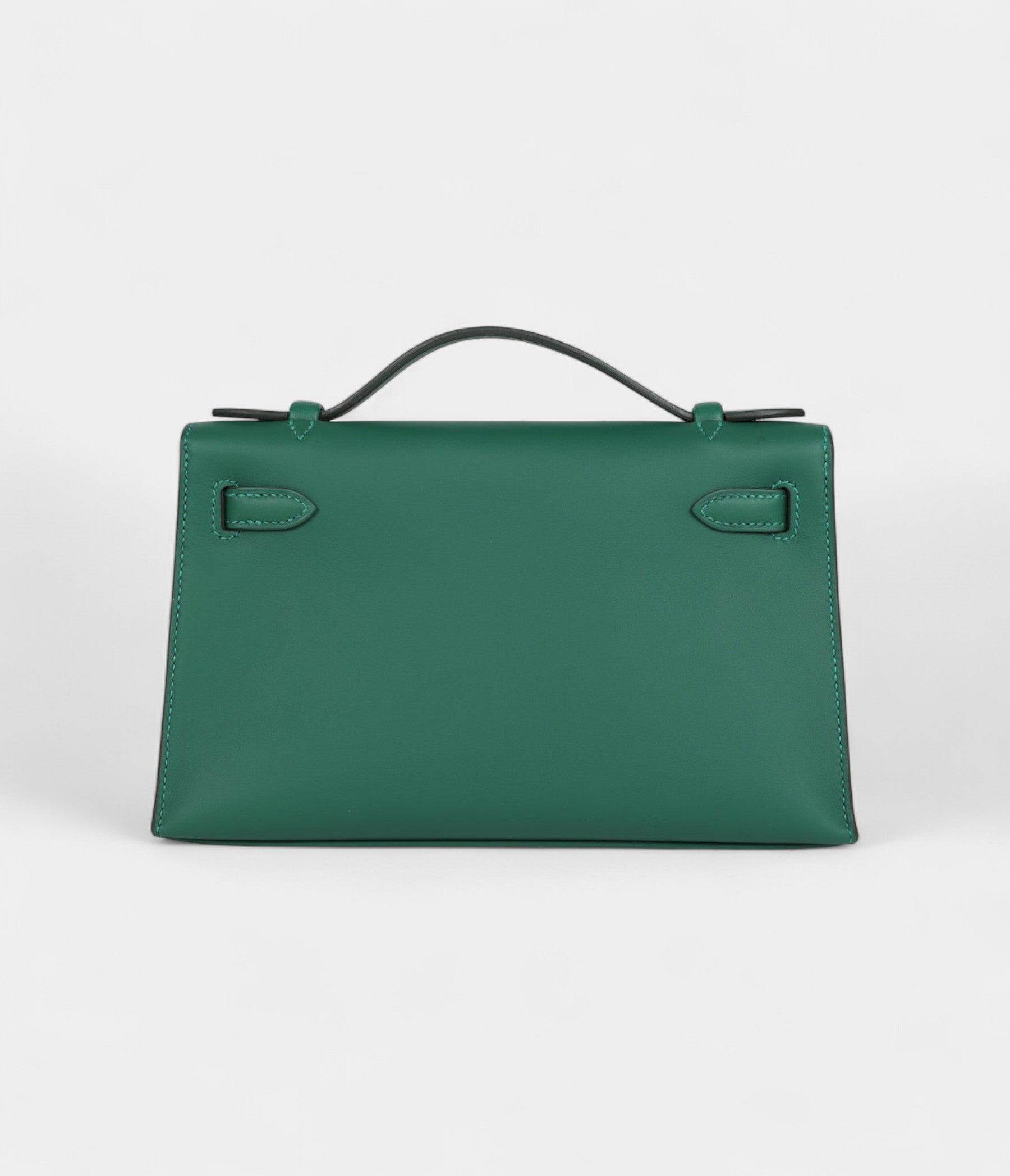 HMKelly Pochette Vert Moyen Swift Palladium Hardware