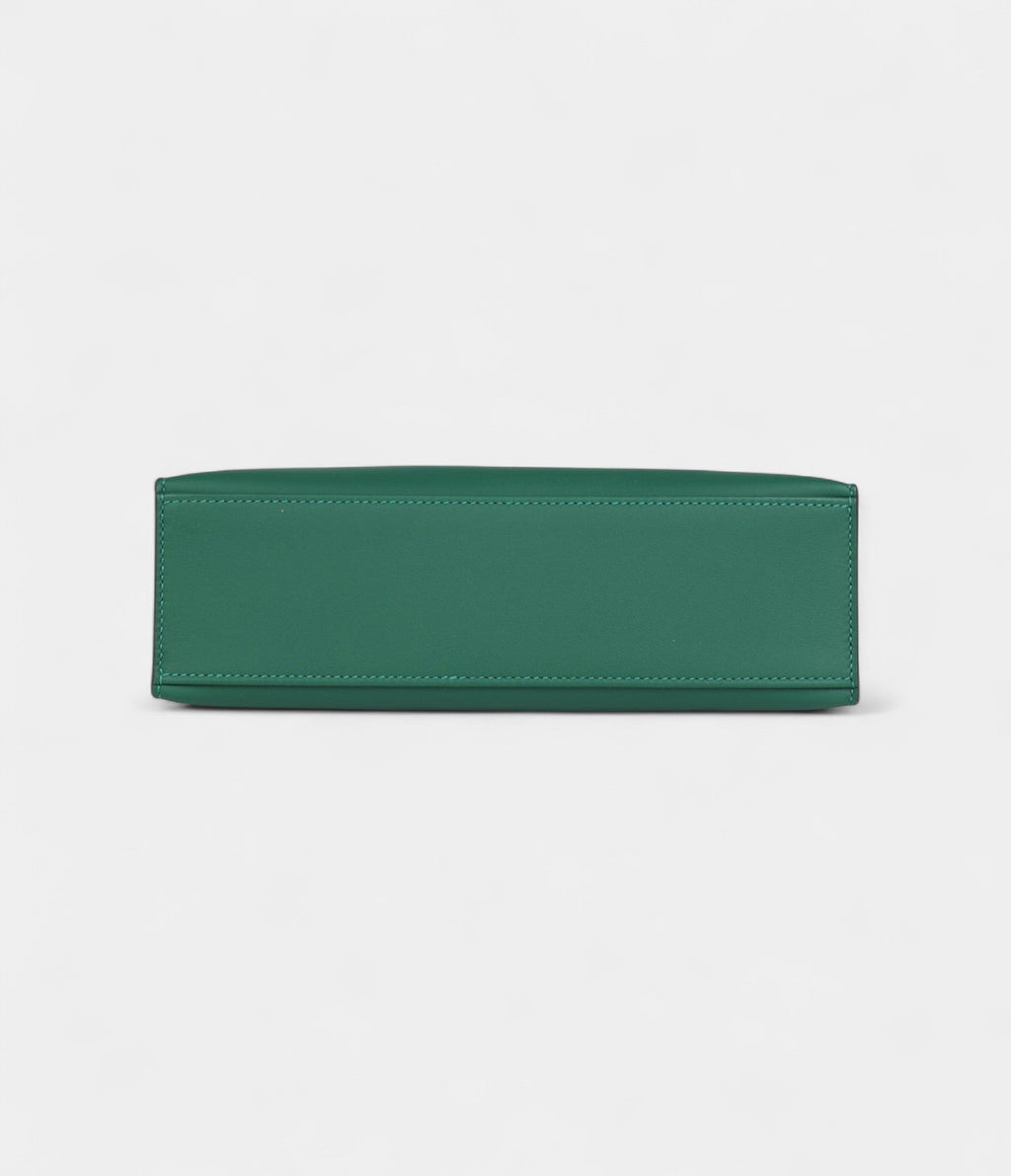 HMKelly Pochette Vert Moyen Swift Palladium Hardware