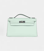HMKelly Pochette Vert Peppermint Swift Palladium Hardware