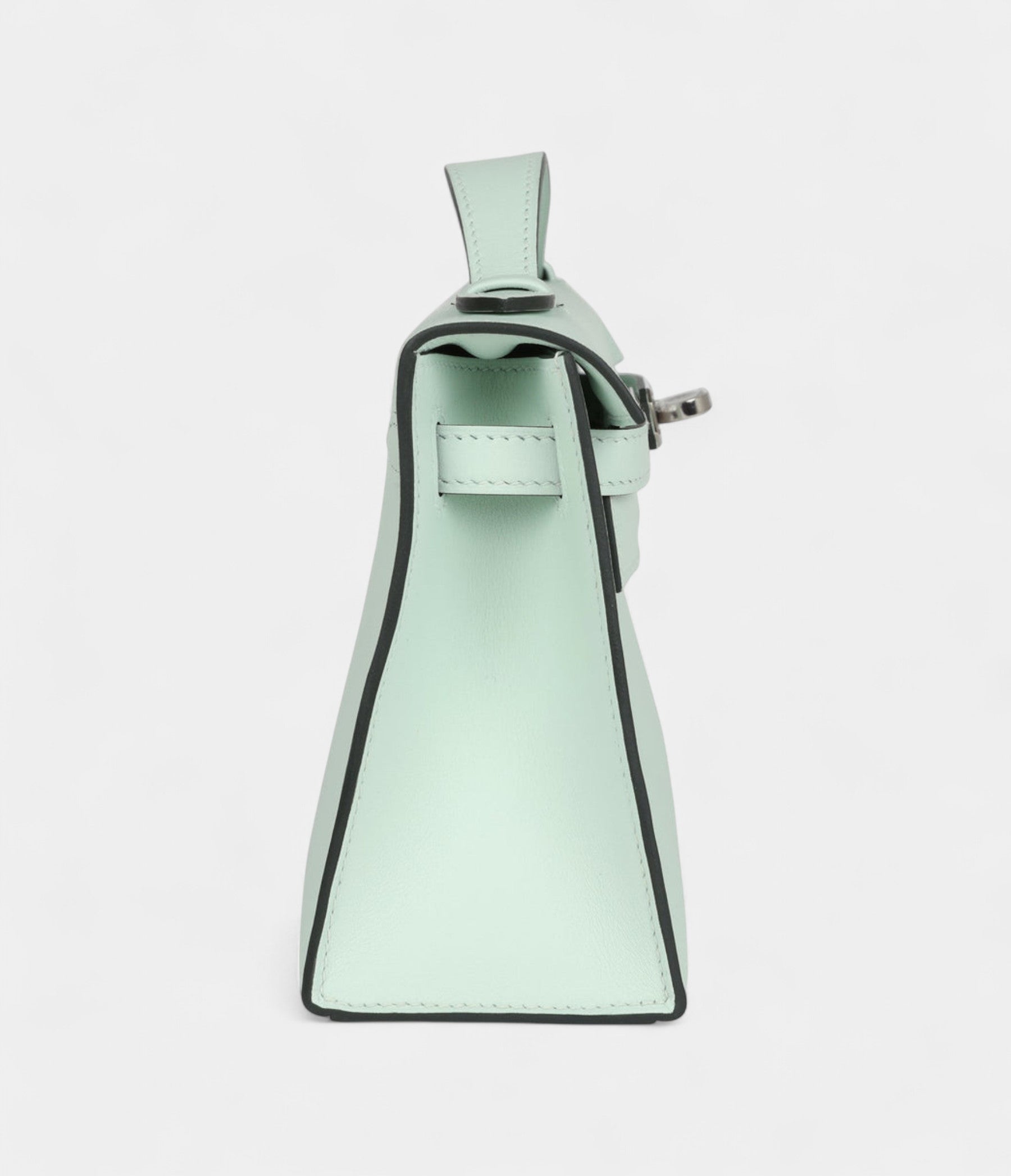 HMKelly Pochette Vert Peppermint Swift Palladium Hardware