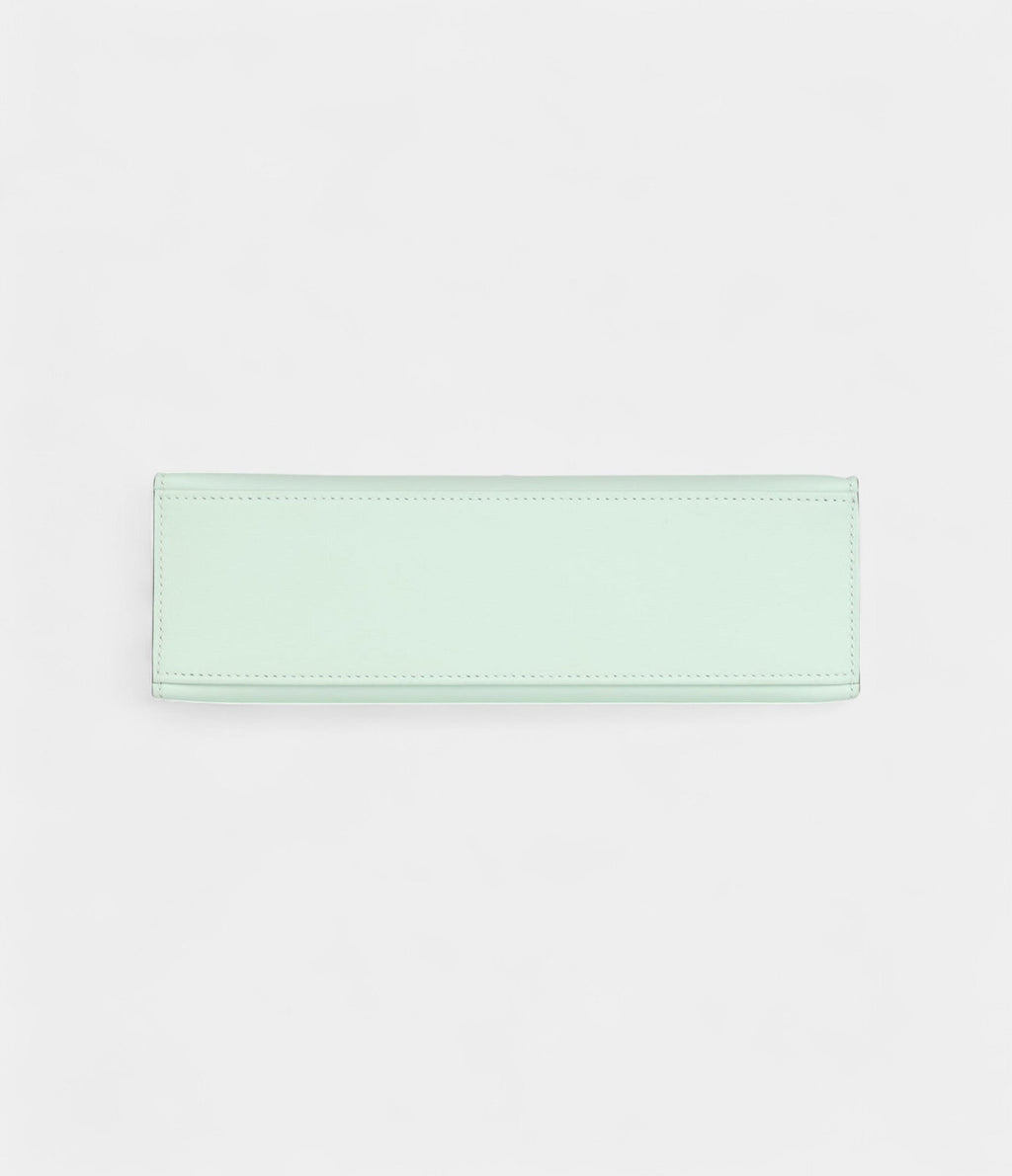 HMKelly Pochette Vert Peppermint Swift Palladium Hardware