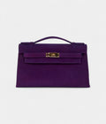HMKelly Pochette Violet Doblis Gold Hardware