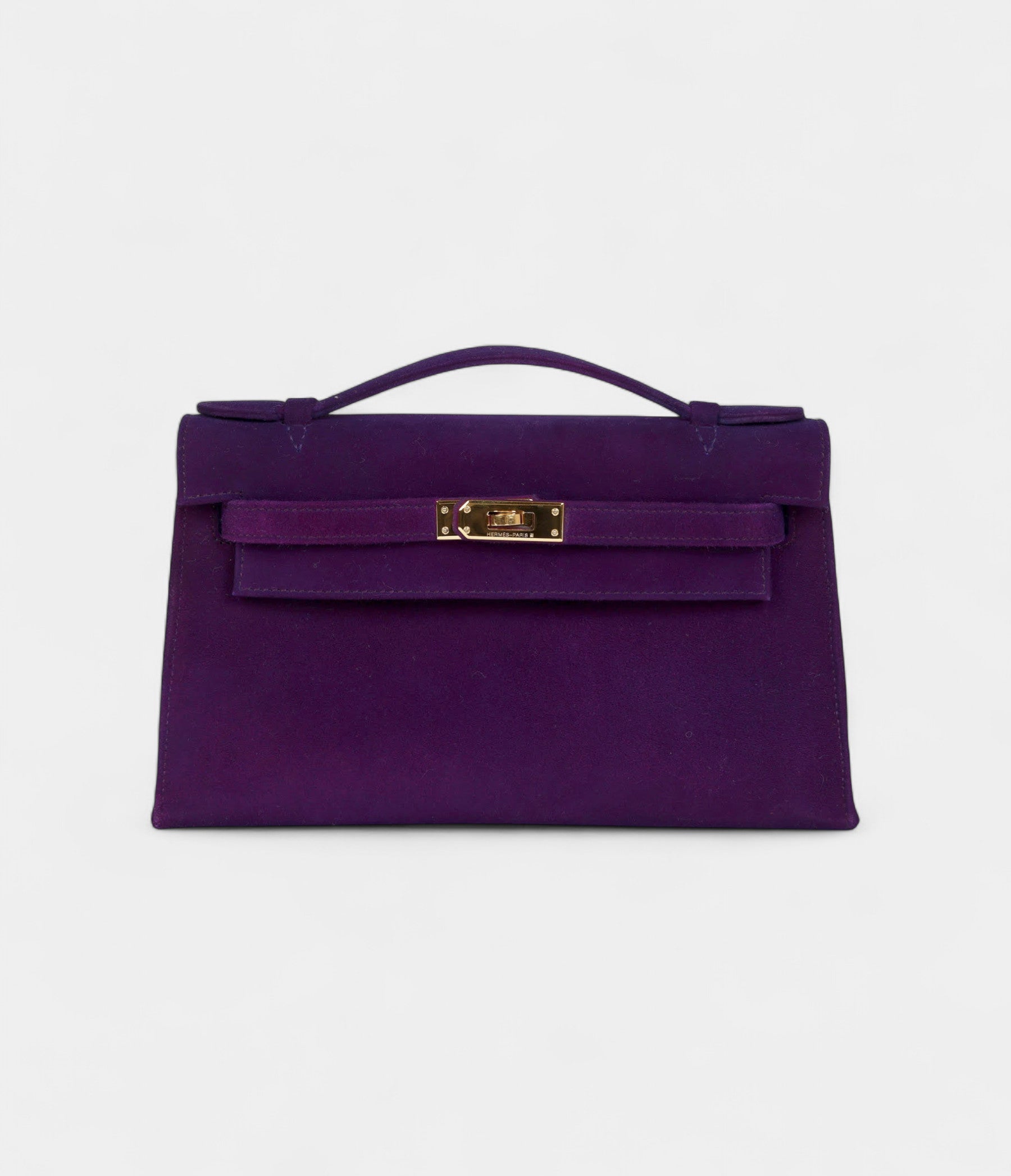 HMKelly Pochette Violet Doblis Gold Hardware