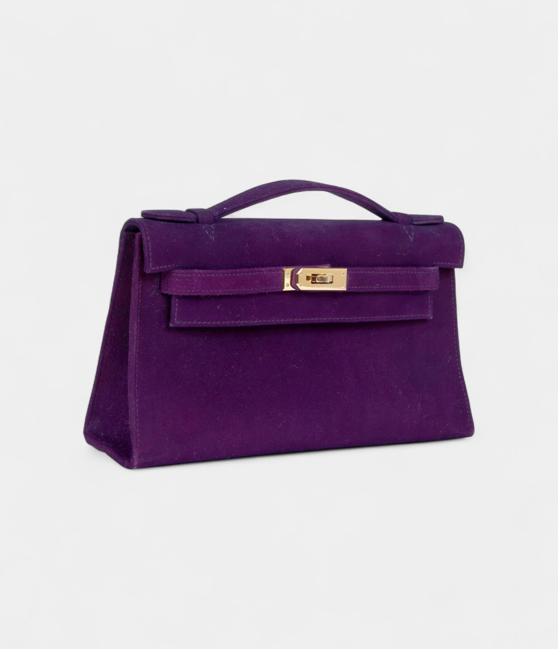 HMKelly Pochette Violet Doblis Gold Hardware