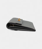 HMKelly Pocket Long Wallet Gris Meyer Madame Gold Hardware