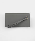 HMKelly Pocket Long Wallet Gris Meyer Madame Gold Hardware