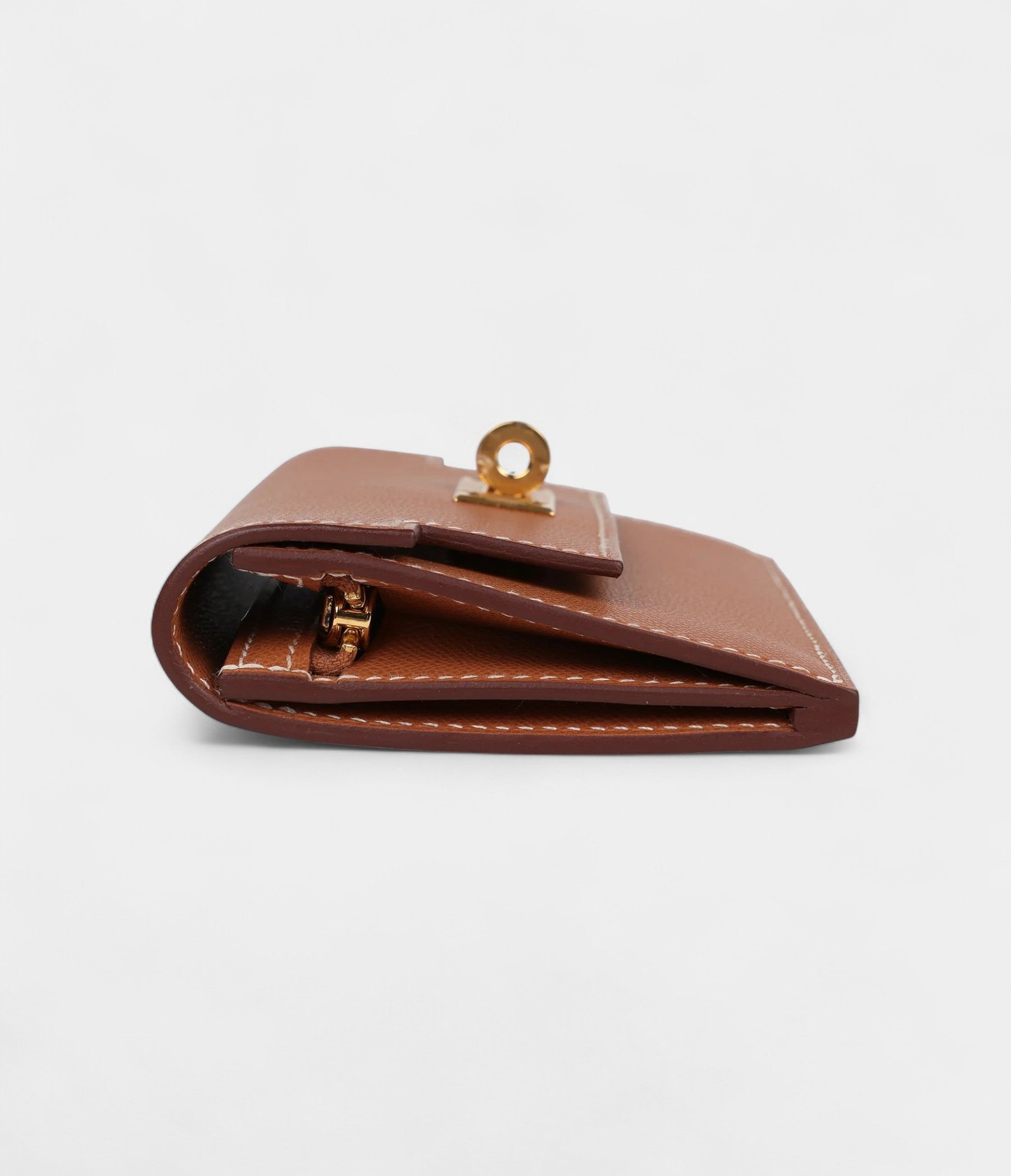 HMKelly Pocket Slim Wallet Gold Epsom Gold Hardware