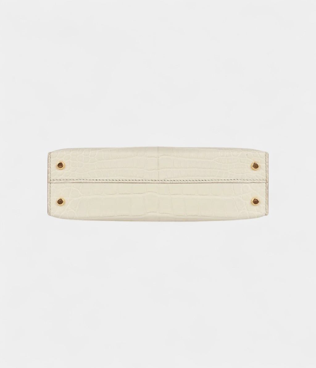 HMKelly Sellier 20 Beton Matte Alligator Gold Hardware