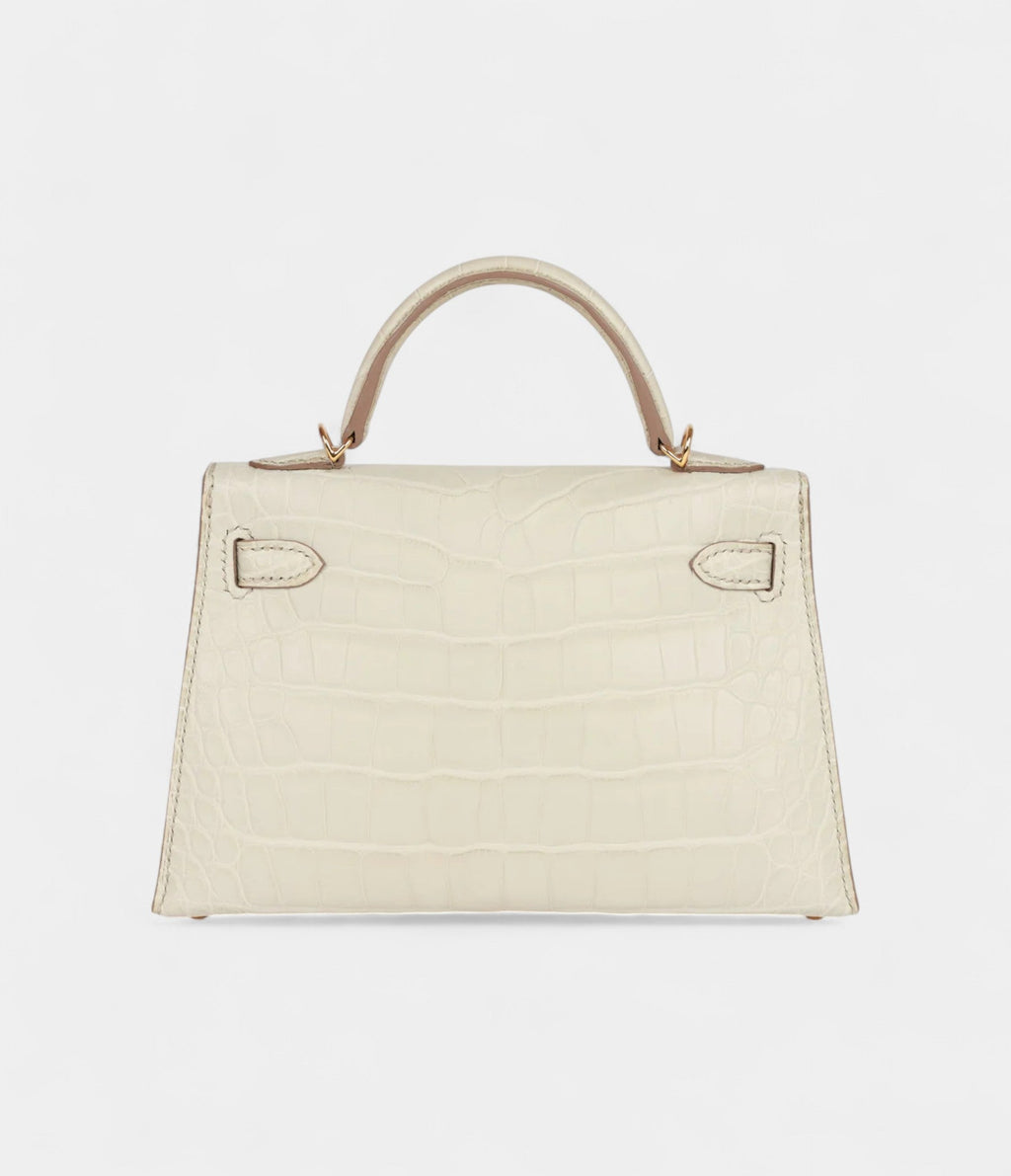 HMKelly Sellier 20 Beton Matte Alligator Gold Hardware