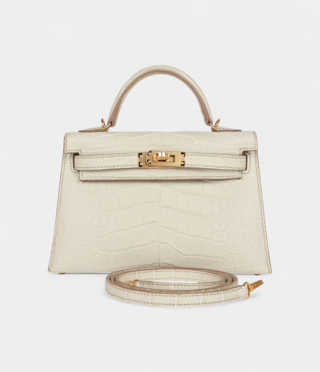 HMKelly Sellier 20 Beton Matte Alligator Gold Hardware
