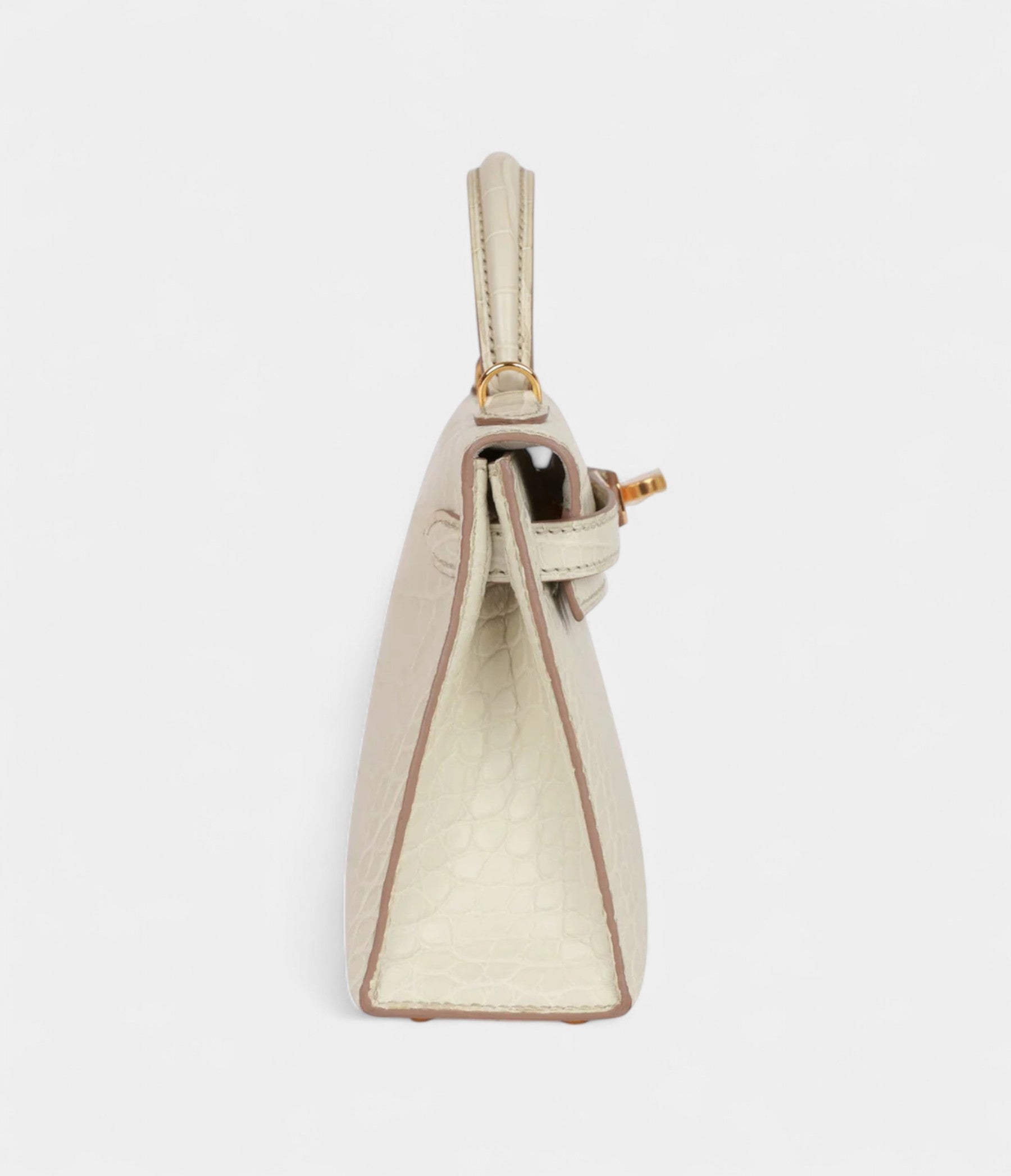 HMKelly Sellier 20 Beton Matte Alligator Gold Hardware