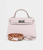 HMKelly Sellier 20 Mauve Pale Chevre Palladium Hardware