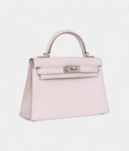 HMKelly Sellier 20 Mauve Pale Chevre Palladium Hardware