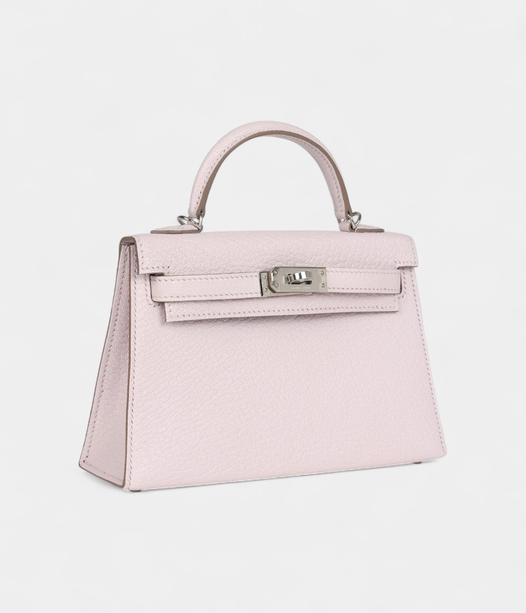 HMKelly Sellier 20 Mauve Pale Chevre Palladium Hardware