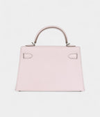 HMKelly Sellier 20 Mauve Pale Chevre Palladium Hardware
