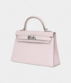 HMKelly Sellier 20 Mauve Pale Chevre Palladium Hardware