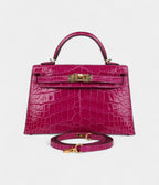 HMKelly Sellier 20 Rose Scheherazade Shiny Alligator Gold Hardware