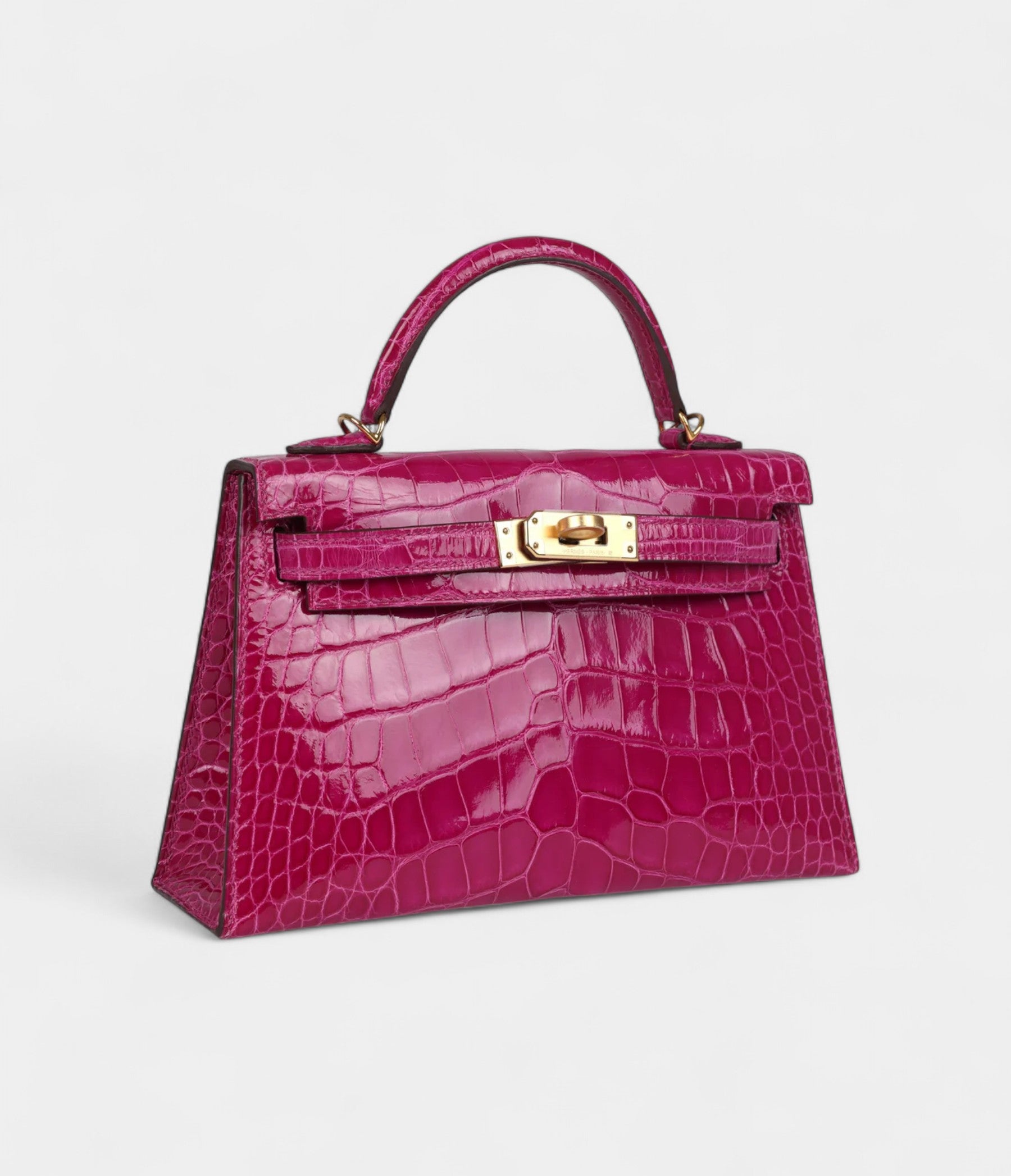HMKelly Sellier 20 Rose Scheherazade Shiny Alligator Gold Hardware