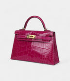 HMKelly Sellier 20 Rose Scheherazade Shiny Alligator Gold Hardware