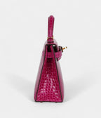 HMKelly Sellier 20 Rose Scheherazade Shiny Alligator Gold Hardware