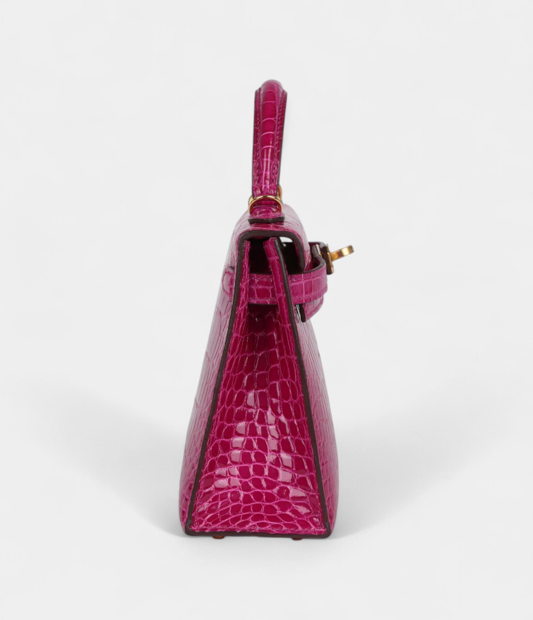HMKelly Sellier 20 Rose Scheherazade Shiny Alligator Gold Hardware